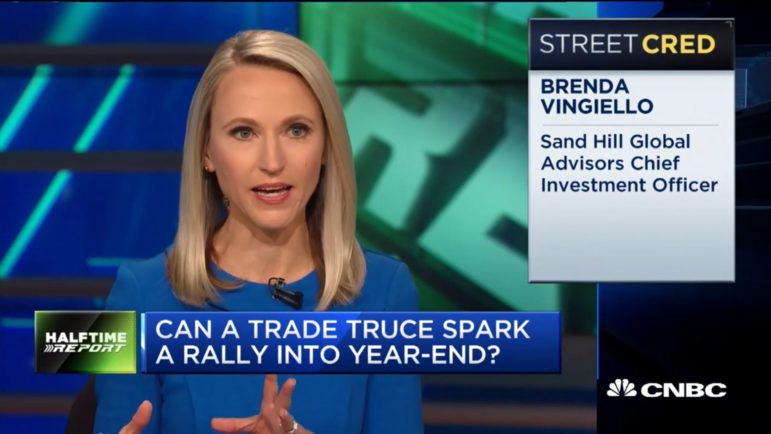 CIO Brenda Vingiello Discussing A Possible Trade Truce During Her November 30, 2018 Appearance on CNBC’s Halftime Report