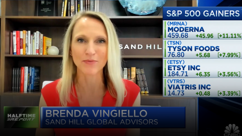 Is Valuation a Concern? Brenda Vingiello Addresses This Question on CNBC’s Halftime Report | August 9, 2021